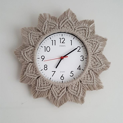 Macrame Wall Watch