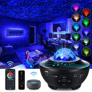 Galaxy Projector Star Starry Sky LED Night Light Projector Bluetooth Speaker Bedroom Lamp Universal Mini LED Lights Projector Light