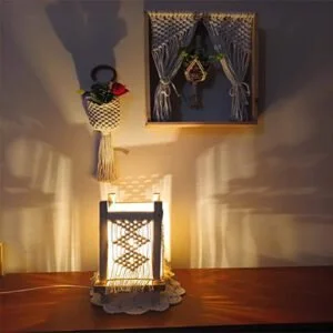 Macrame Table Lamp