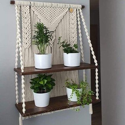 Macrame Wall Shelf