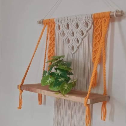 Macrame Wall Shelf